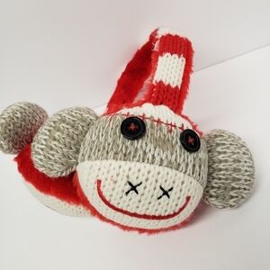 Sock Monkey Earmuffs Child Size